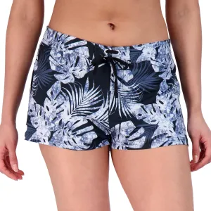ZeroXposur Womens Swim Shorts with Liner – Black Swim Shorts for Women - Adjustable Stretch Waistband and Back Pocket